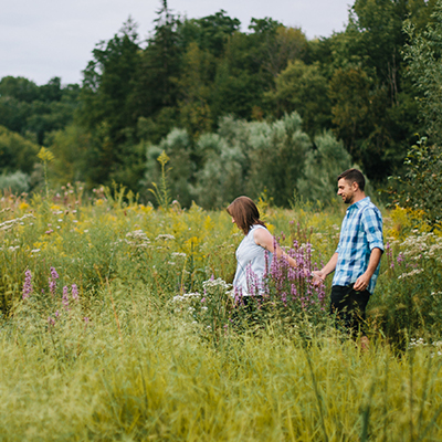 Dan & Sarah Engaged! Hamilton Ontario Outdoor Engagement Photography