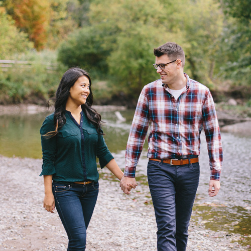 Ian & Rachel Engaged! Toronto Hike Fall Engagement Photography